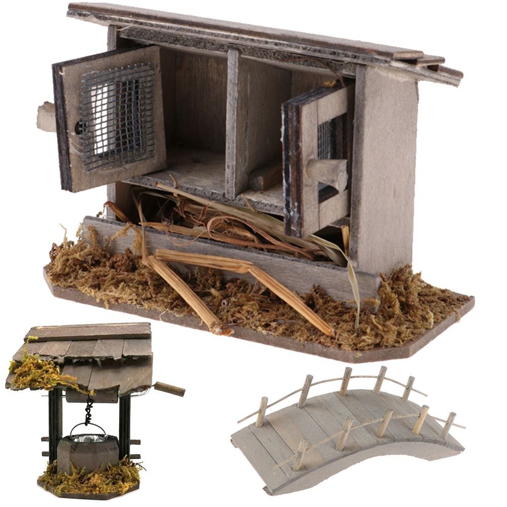 Smart Garden Mini - 1:12 skala miniaturowy kurnik Mini most