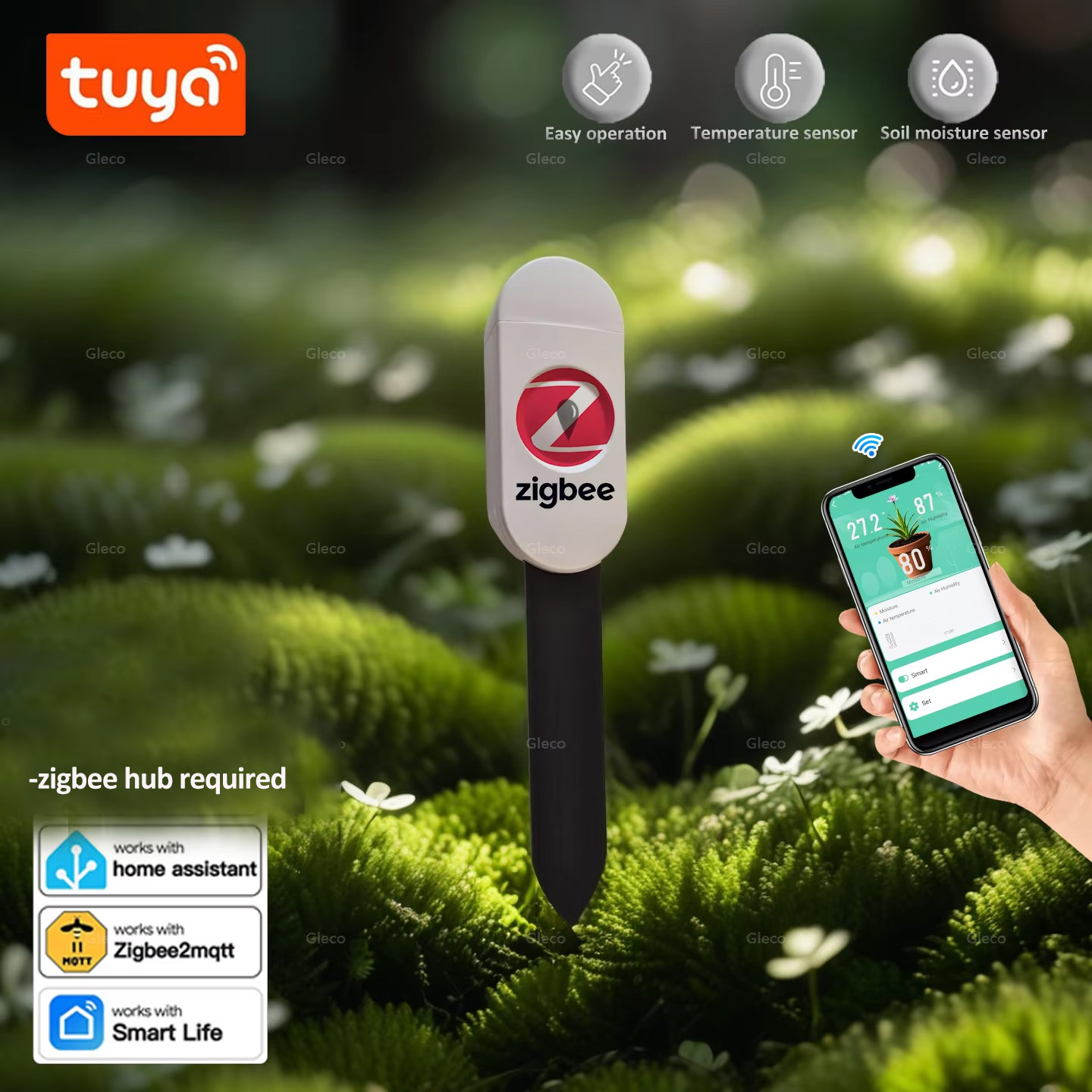 Smart Garden Products - Czujnik wilgotności gleby Tuya Smart Life