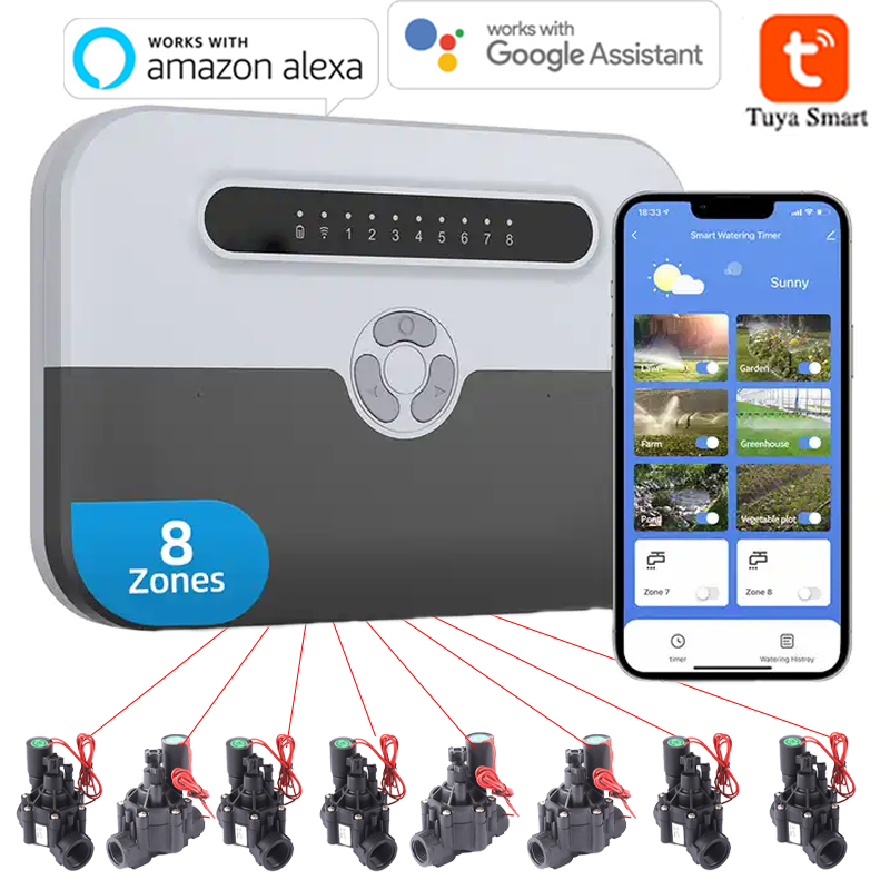 Smart Garden Watering Can - 8-stanowiskowy inteligentny sterownik zraszania WiFi do
