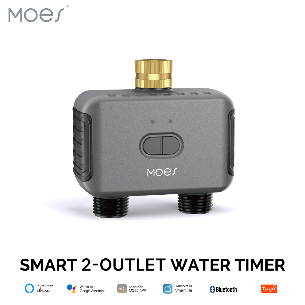 Smart Garden Watering Can - MOES Bluetooth Smart 2-drogowy zawór wodny,