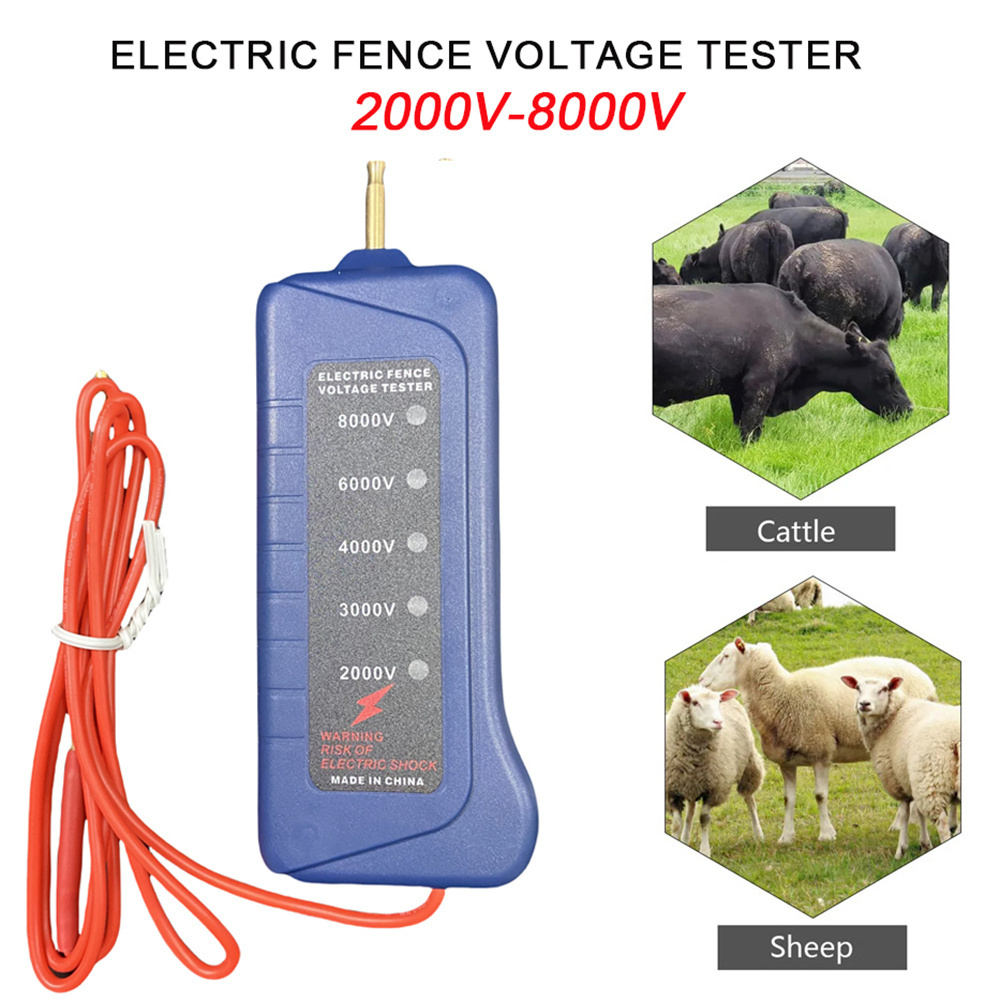 Smart Garden Fence - 2000V-8000V Tester ogrodzenia elektrycznego Domowy ogród