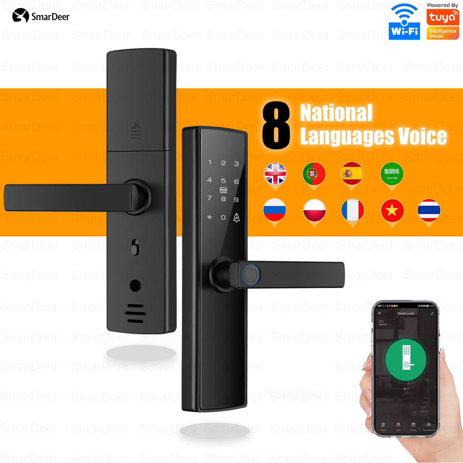 Smart Garden Lock - Elektroniczny zamek do drzwi SmarDeer Inteligentny
