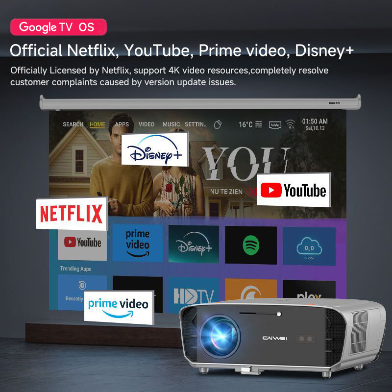 Projektor 4K z Google Smart Wi – Smart Garden Video recenzja i cena