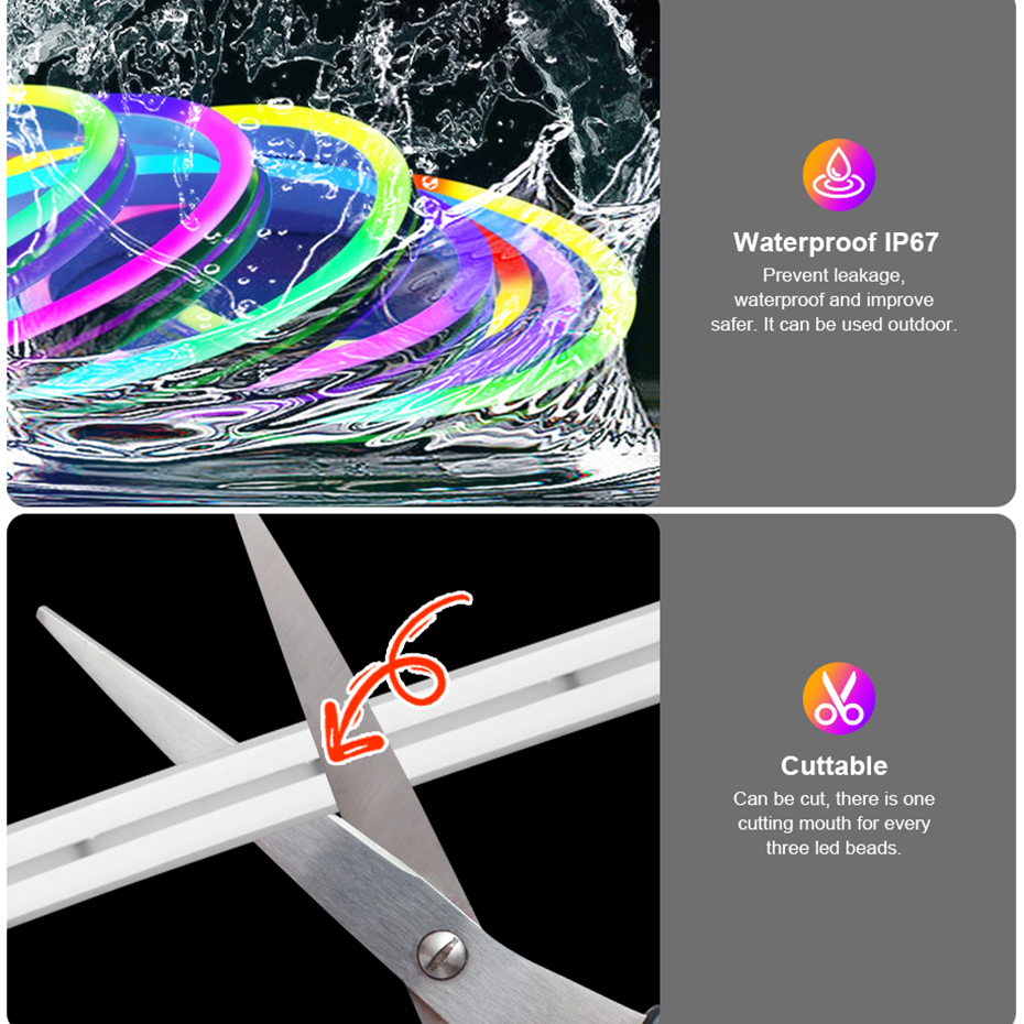 RGBIC LED Neon Strip 12V 96LED – App Smart Garden recenzja i cena