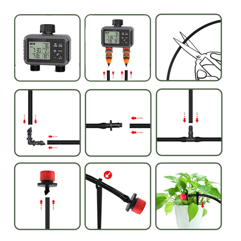 Dwuzonowy, niezależny wyświetl – Smart Garden Timer recenzja i cena